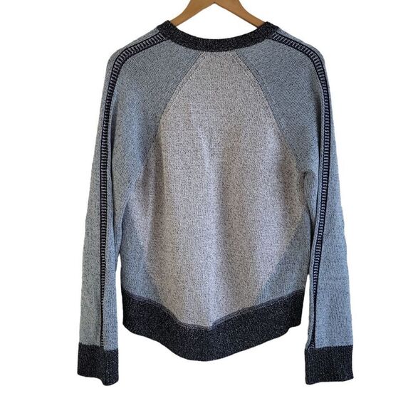 Derek Lam 10 Crosby colour block knit V-neck sweater blue small cotton - Picture 6 of 12